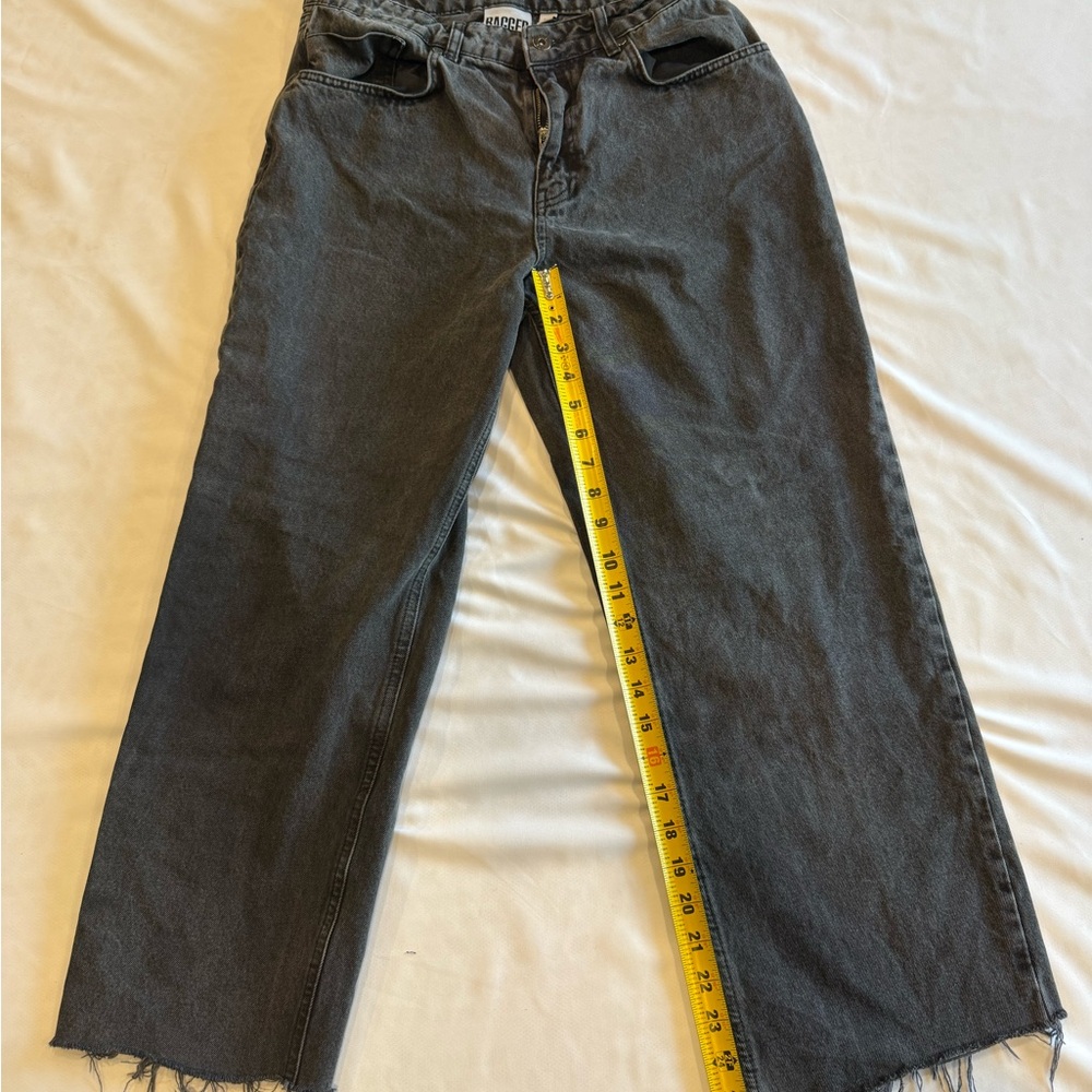 Women’s Ragged Jeans Black Denim Jeans‎ 30x29 - Picture 7 of 12